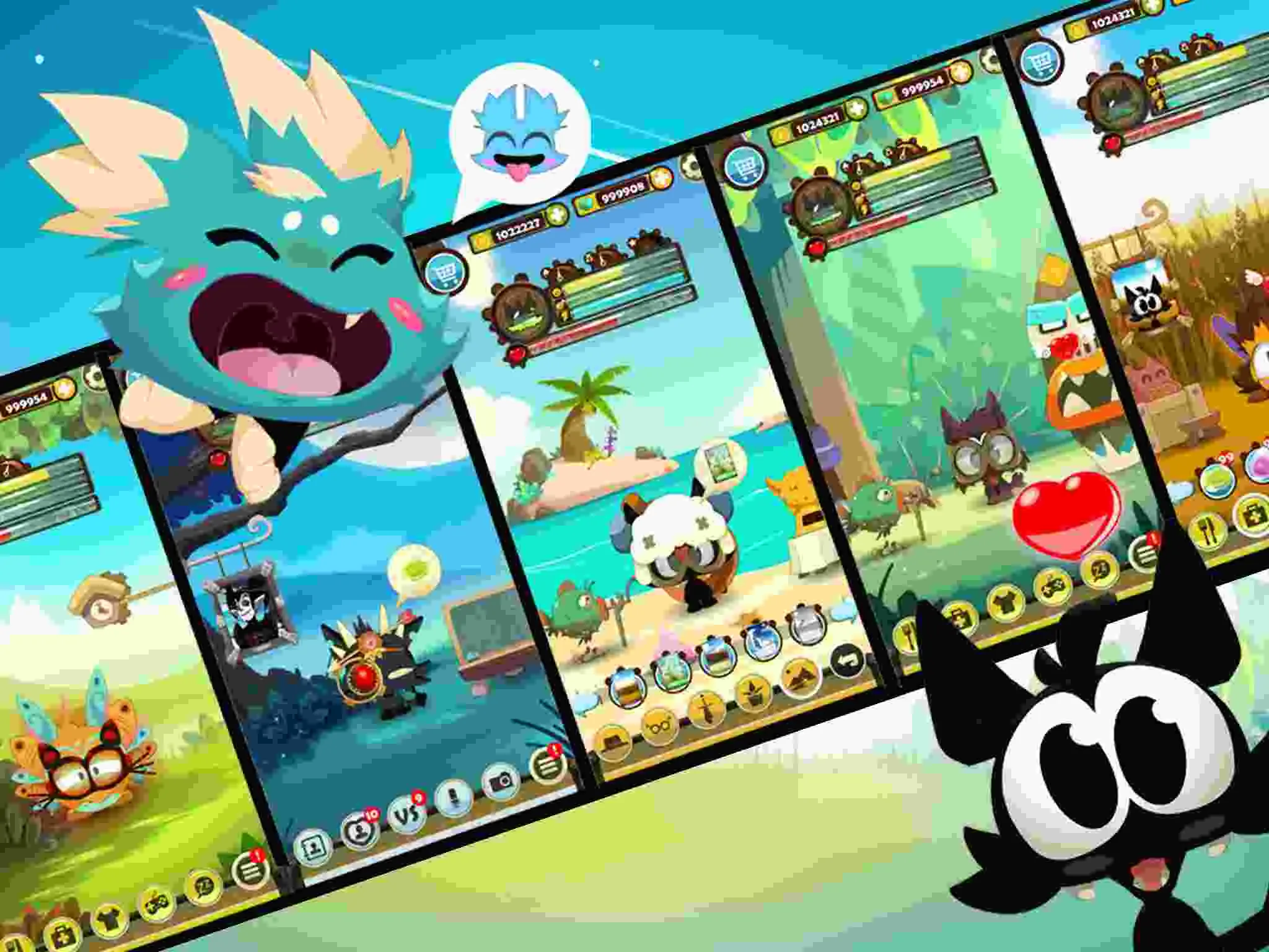 Ảnh 3 của DOFUS Pets Mod APK 1.10.2 (Menu, Vô Hạn Tiền) Thú cưng đang phá phách trong game DOFUS Pets Mod