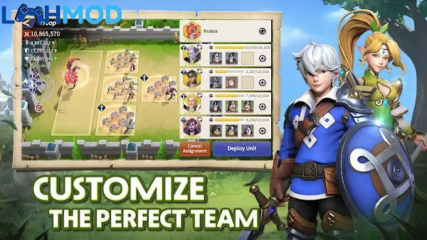 Ảnh 4 của Dragon Siege: Kingdom Conquest APK 10101 Android iOS Hình ảnh giao diện chiến đấu hoặc tổng quan vương quốc
