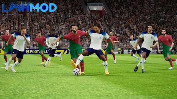 Ảnh 4 của eFootball 2023 MOD APK 7.5.1 (Mega Hit, Accuracy Angle Goal) eFootball 2023 gameplay