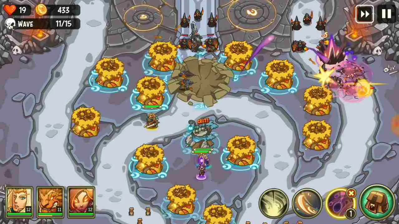 Ảnh 5 của Tải Empire Warriors Mod APK 2.5.14 (Mua Sắm Miễn Phín) Màn hình chính của game Empire Warriors: Offline Games Mod với các tùy chọn