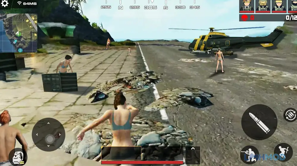 Ảnh 2 của Tải Encounter Strike Mission 2022 Mod Apk 1.2.8 (Menu, Vô Hạn Tiền, Full Súng, Onehit, Bất Tử) cho Android iOs Cảnh chiến đấu kịch tính trong Encounter Strike Mission 2022