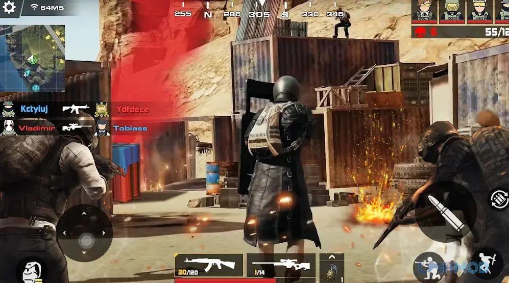 Ảnh 4 của Tải Encounter Strike Mission 2022 Mod Apk 1.2.8 (Menu, Vô Hạn Tiền, Full Súng, Onehit, Bất Tử) cho Android iOs Giao diện chọn vũ khí đa dạng trong game bắn súng Encounter Strike