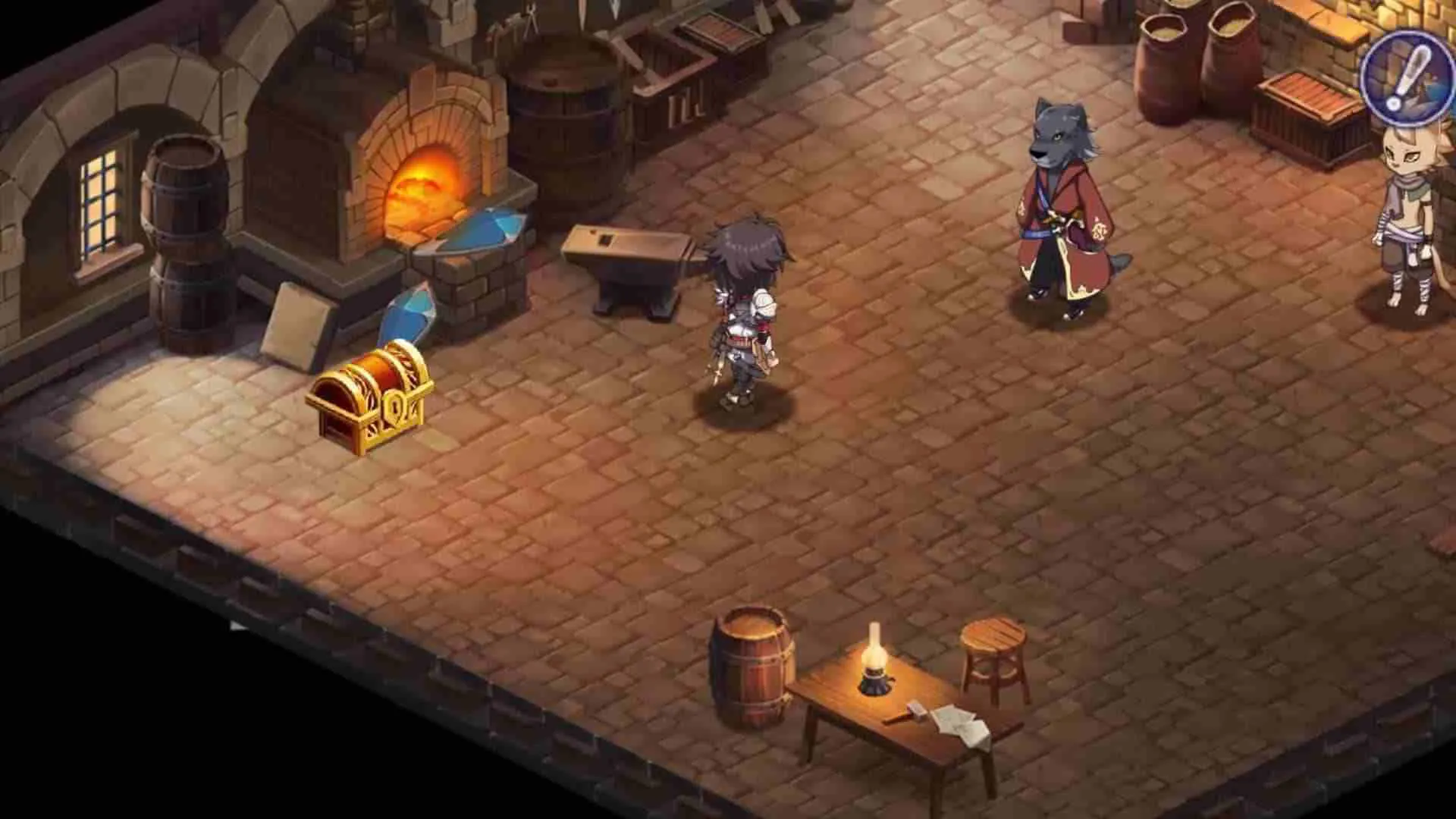 Ảnh 2 của Tải game Evertale Mod APK 2.0.83 (Menu, Vô Hạn Tiền) Một cảnh chiến đấu trong Evertale với các quái vật
