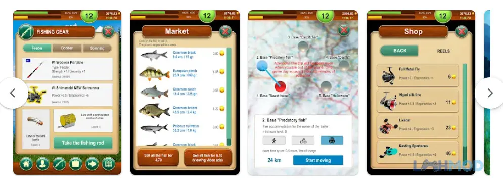 Ảnh 2 của Tải Fishing Baron Apk 1.4.1 cho Android iOs Người chơi tùy chỉnh thiết bị câu cá trong Fishing Baron