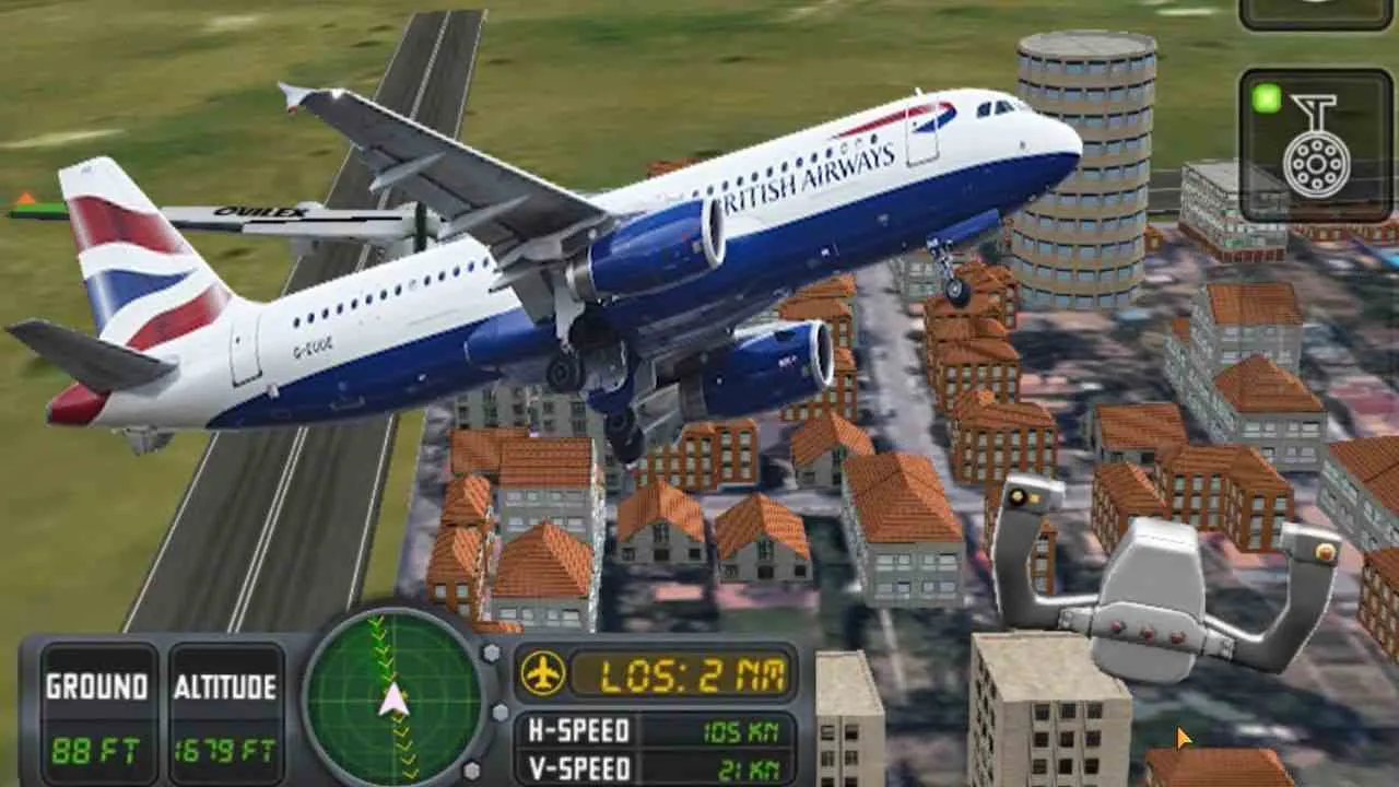 Ảnh 5 của Flight Sim 2018 Mod APK 3.1.3 (Menu, Vô Hạn Tiền) Cảnh máy bay đang bay trên bầu trời hoàng hôn