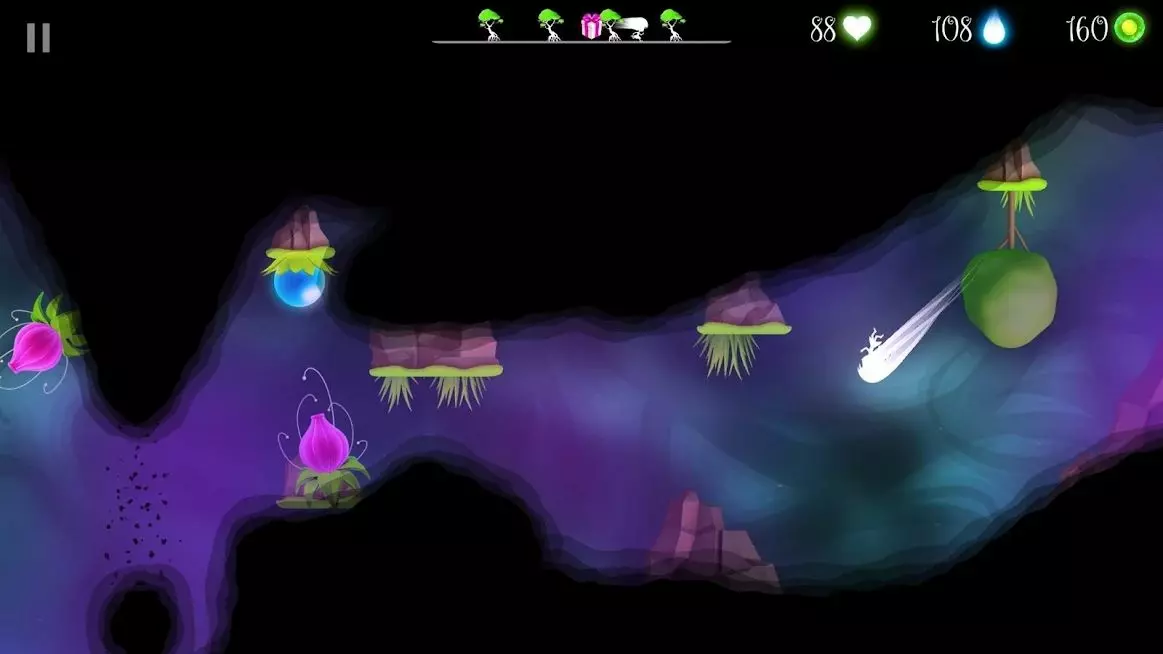 Ảnh 3 của Tải game Flora and the Darkness Mod APK v1.9.35.00000 (Ánh Sáng Không Giới Hạn) Giao diện game Flora and the Darkness với biểu tượng mod nổi bật