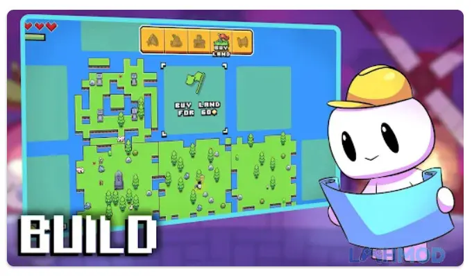 Ảnh 2 của Tải Forager Mod Apk 1.0.13 (Full Tài nguyên) cho Android iOs Giao diện chơi game Forager với các tài nguyên đang khai thác