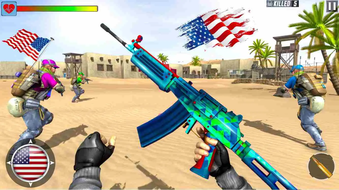 Ảnh 2 của Tải game Fps Shooting Strike Mod APK 1.49 (Vô Hạn Tiền) Chiến trường Fps Shooting Strike