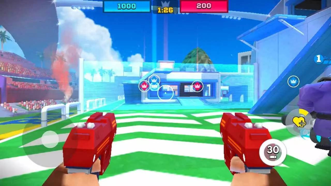 Ảnh 3 của FRAG Pro Shooter Mod APK 3.7.0 (Menu, Vô Hạn Tiền, Bất Tử) Hình ảnh một trận đấu trong FRAG Pro Shooter Mod