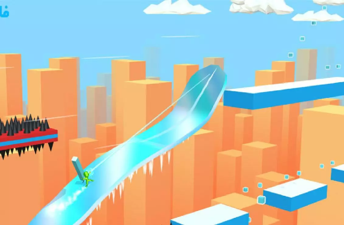 Ảnh 5 của Freeze Rider Mod APK 1.9.1 (Menu, Vô Hạn Coins) Màn hình kết thúc vòng chơi trong Freeze Rider Mod