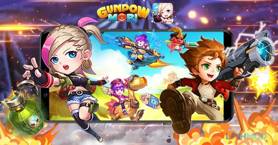 Ảnh 2 của Tải GunPow-Bắn Gà Teen PK APK 1.9.4 (Hack Full kim cương) Giao diện chọn nhân vật trong GunPow-Bắn Gà Teen PK Mod