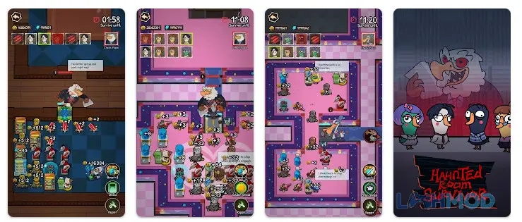 Ảnh 4 của Tải Haunted Room Survivor Mod Apk 1.8.0 (Vô Hạn Tiền) cho Android iOs Cận cảnh quái vật vịt trong Haunted Room Survivor