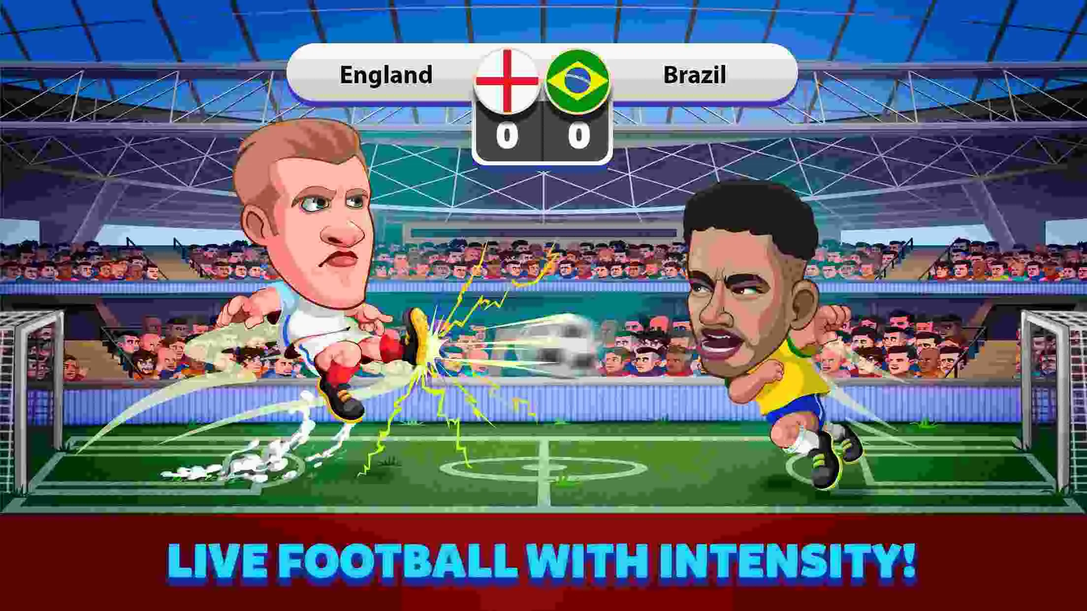 Ảnh 2 của Tải game Head Soccer Mod APK 6.15 (Vô Hạn Gold, Coins, Mở Khóa) Giao diện tải game Head Soccer Mod