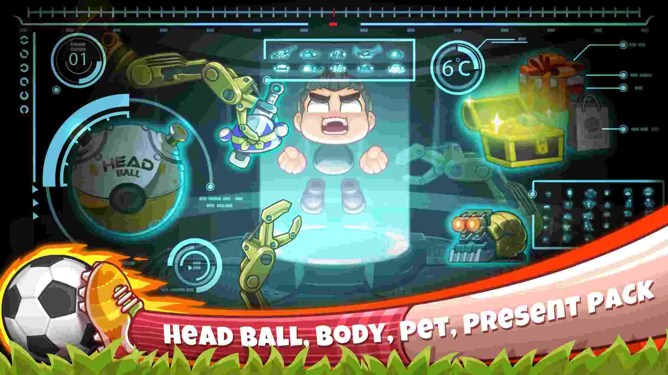 Ảnh 4 của Tải game Head Soccer Mod APK 6.15 (Vô Hạn Gold, Coins, Mở Khóa) Trận đấu sôi động trong Head Soccer Mod