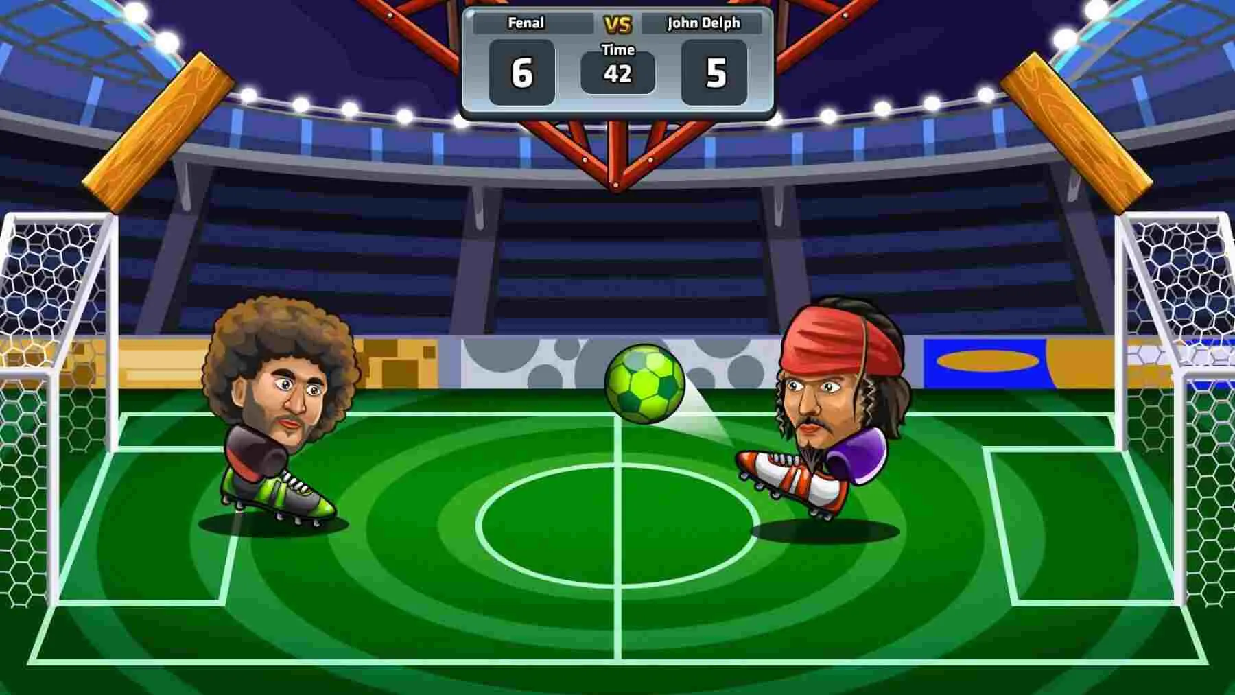 Ảnh 5 của Tải game Head Soccer Mod APK 6.15 (Vô Hạn Gold, Coins, Mở Khóa) Menu lựa chọn nhân vật trong Head Soccer Mod