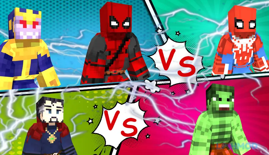 Ảnh 2 của Tải Hero Craft Merge Master Mod Apk 1.0.6 (Miễn phí nâng cấp) cho Android iOs Cảnh game Hero Craft Merge Master Mod với các anh hùng đang chiến đấu