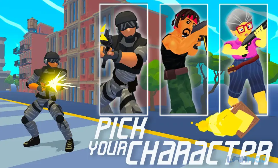 Ảnh 1 của Tải Hit Box Apk 1.8.19 cho Android iOs Cảnh game Hit Box với nhân vật đang chiến đấu trong môi trường 3D