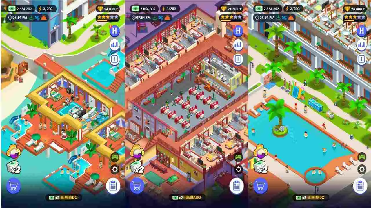 Ảnh 2 của Hotel Empire Tycoon Mod APK 2.1 (Menu, Vô Hạn Tiền) Biểu tượng game Hotel Empire Tycoon Mod