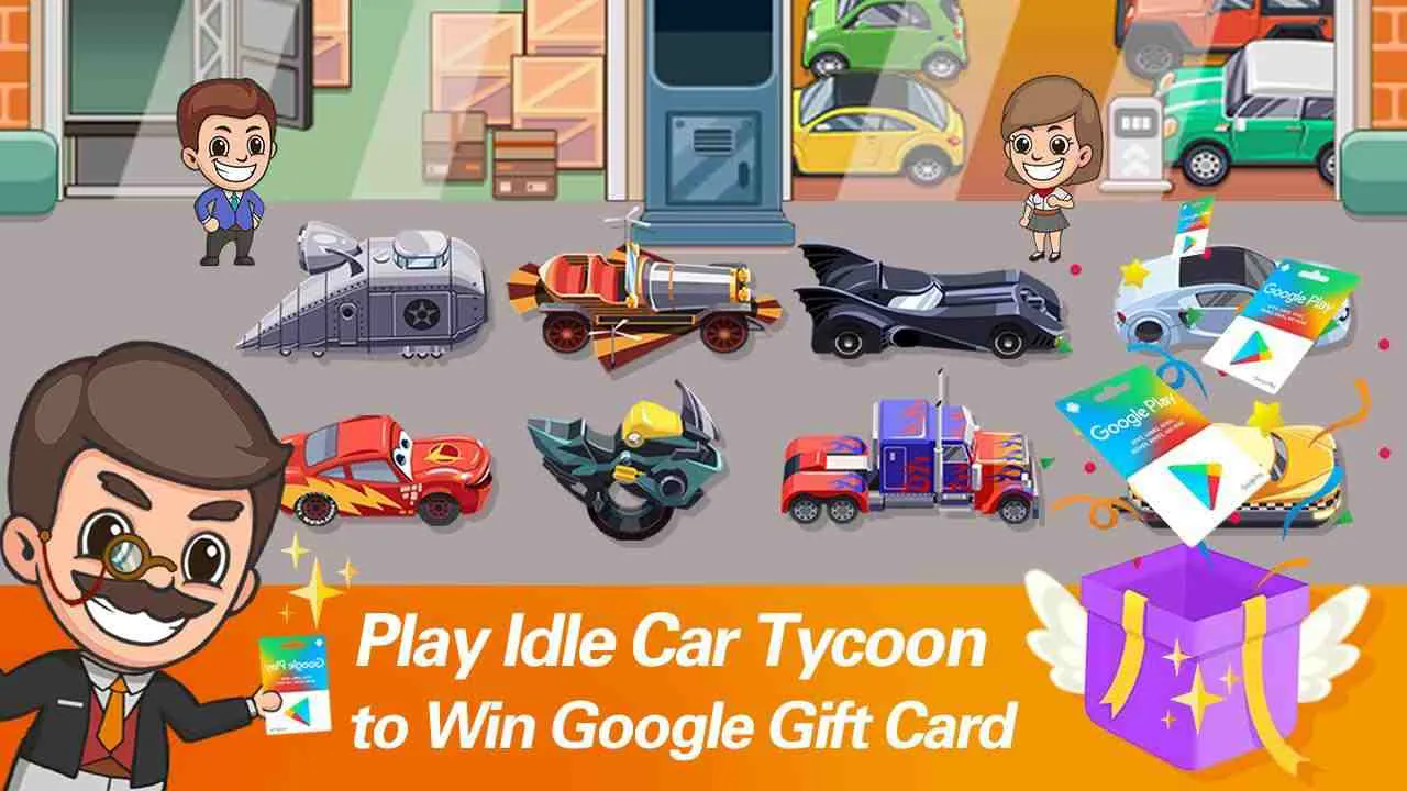 Ảnh 2 của Idle Car Tycoon Mod APK 1.30 (Vô Hạn Tiền, Money) Cận cảnh trạm rửa xe trong Idle Car Tycoon Mod