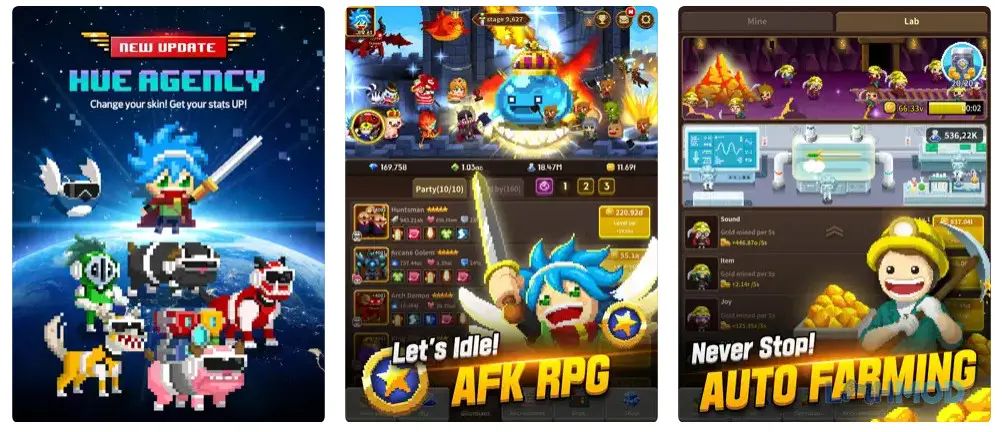 Ảnh 2 của Tải Idle Guardians Never Die Mod Apk 3.0.0 (God Mode, Attack Multiplier) cho Android iOs Cảnh chiến đấu trong game Idle Guardians Never Die Mod