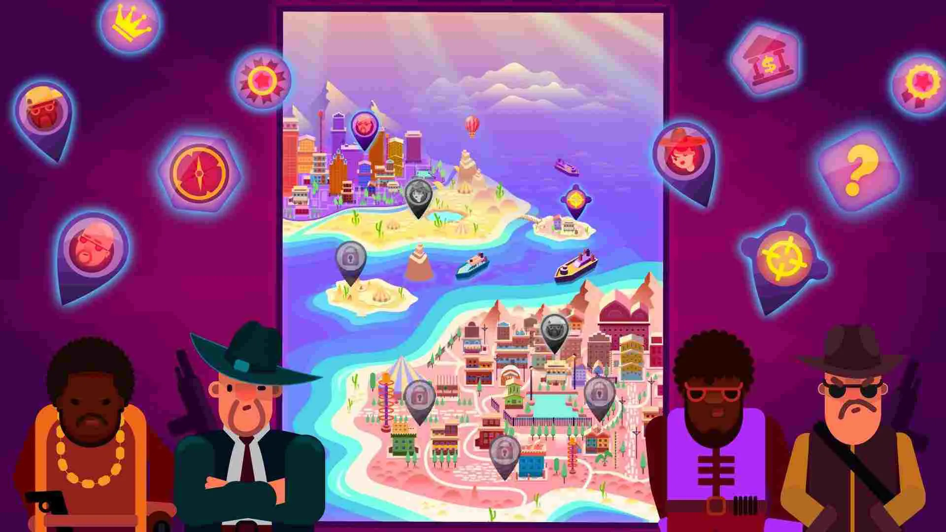 Ảnh 2 của Tải Idle Mafia Mod APK 4.4.0 (Vô Hạn Tiền, Money) Cảnh Capo đang thực hiện phi vụ trong game Idle Mafia Mod