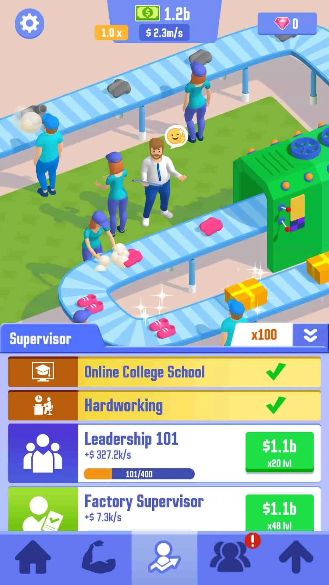 Ảnh 3 của Tải game Idle Success Mod APK 1.6.7 (Vô hạn tiền) Người đàn ông đang nói chuyện với một nhóm người tại một bữa tiệc hoặc sự kiện xã hội