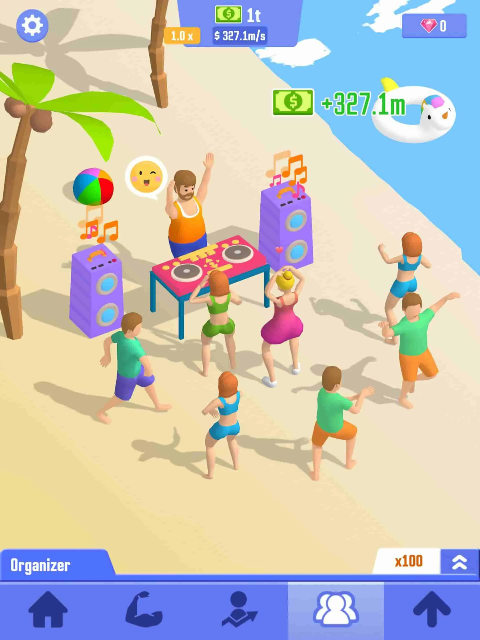 Ảnh 4 của Tải game Idle Success Mod APK 1.6.7 (Vô hạn tiền) Màn hình giao diện trong game Idle Success hiển thị các chỉ số và lựa chọn nâng cấp