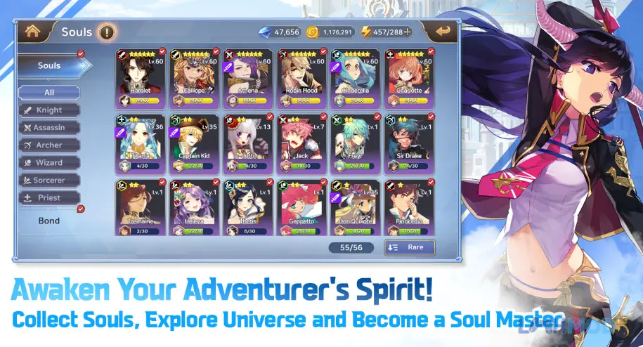Ảnh 4 của Infinity Saga X Apk 1.1.018 Anh hùng và thần thú trong trận chiến Infinity Saga X