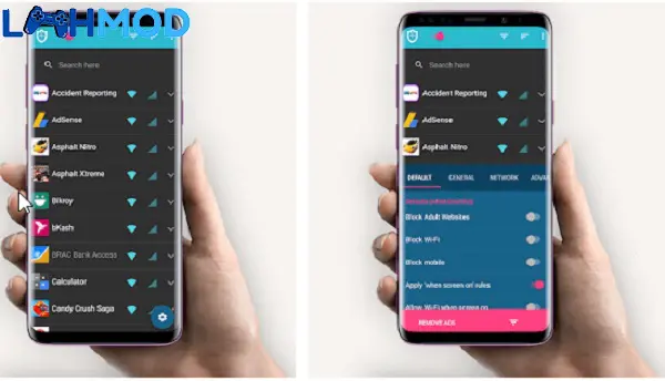 Ảnh 2 của Tải ứng dụng InternetGuard APK 2.27 cho Android iOS Biểu đồ theo dõi hoạt động mạng trong InternetGuard