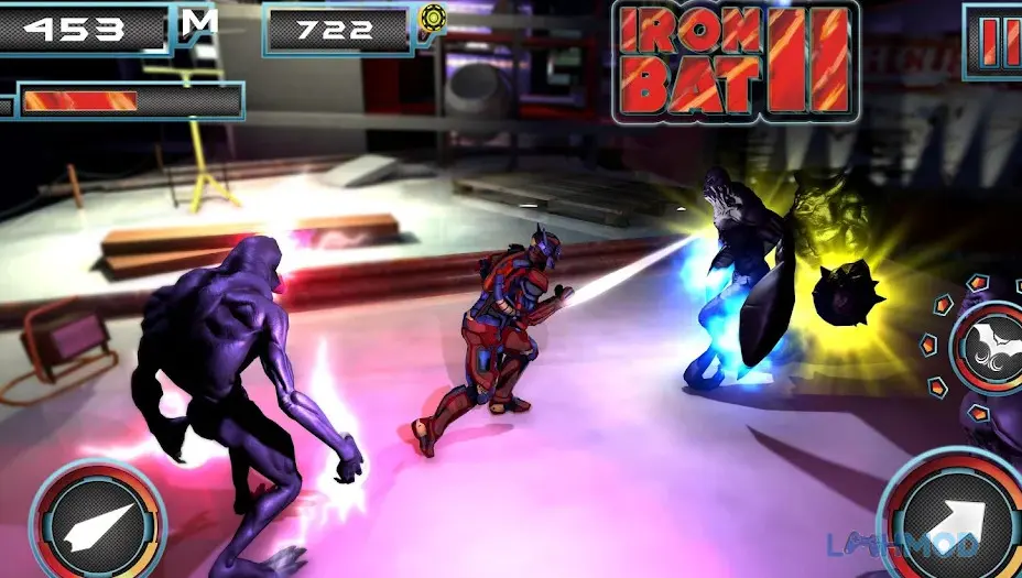 Ảnh 3 của Tải Iron Bat 2 Apk 3.2 cho Android iOs Cảnh Iron Bat 2 đối mặt với kẻ thù đột biến