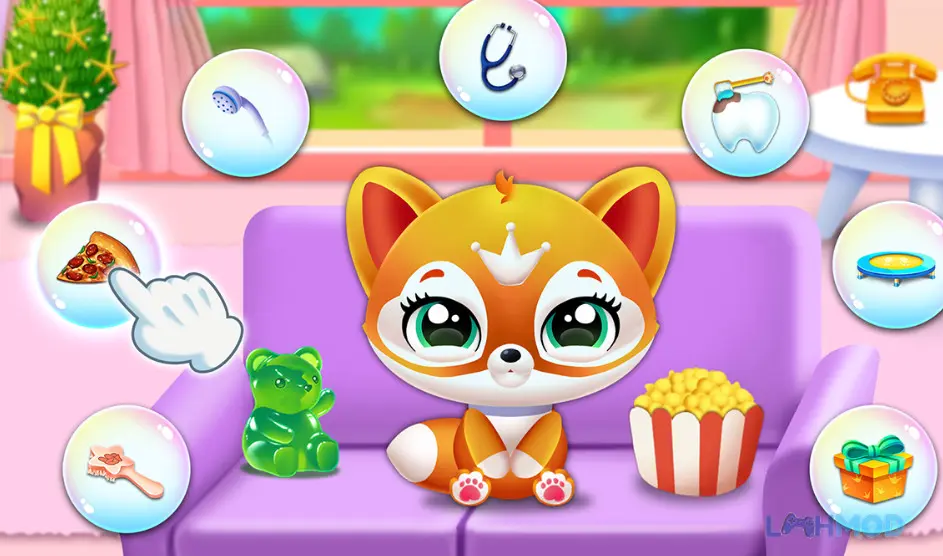 Ảnh 2 của Tải Kitty Pet Friend My Cat House Mod Apk 2.01 (Miễn phí Phần thưởng) cho Android iOs Giao diện tùy chỉnh ngôi nhà và mèo cưng trong game