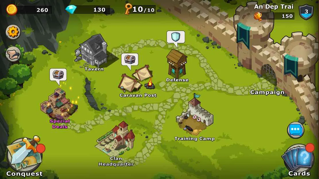 Ảnh 2 của Tải game Knights and Glory Mod APK 2.1.5 (Auto Win) Hình ảnh chiến trường Knights and Glory