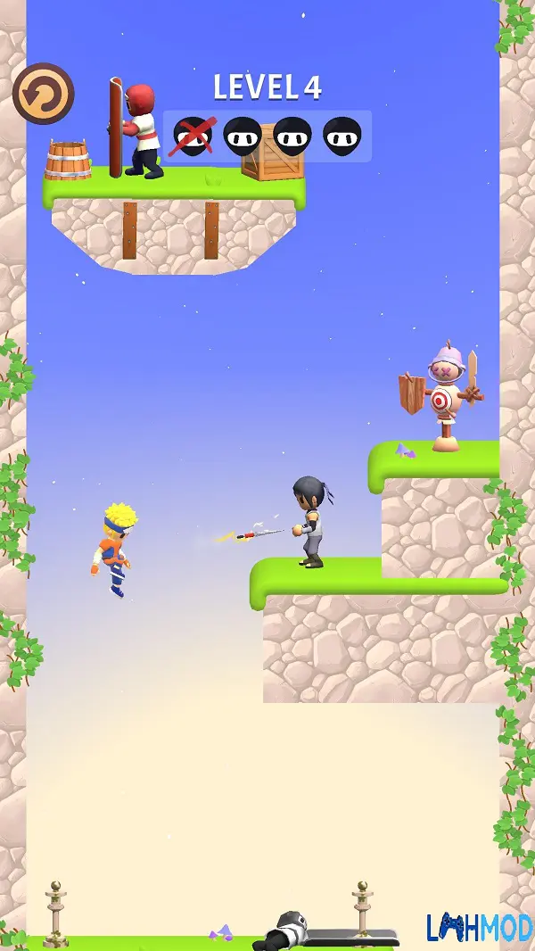Ảnh 2 của Kunai Master: Ninja Assassin Apk 0.3.14 Android, IOS Bộ sưu tập vũ khí đa dạng của ninja
