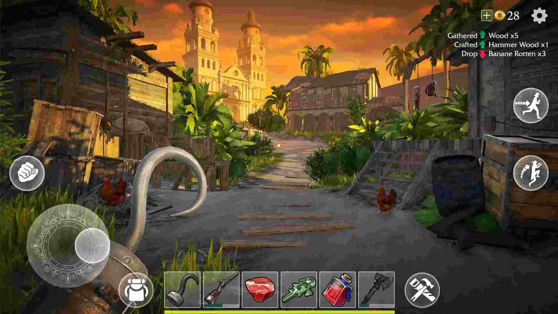Ảnh 2 của Last Pirate: Survival Island Adventure Mod APK 1.12.3 (Bất Tử, Tiền) Giao diện sinh tồn trên đảo hoang của Last Pirate