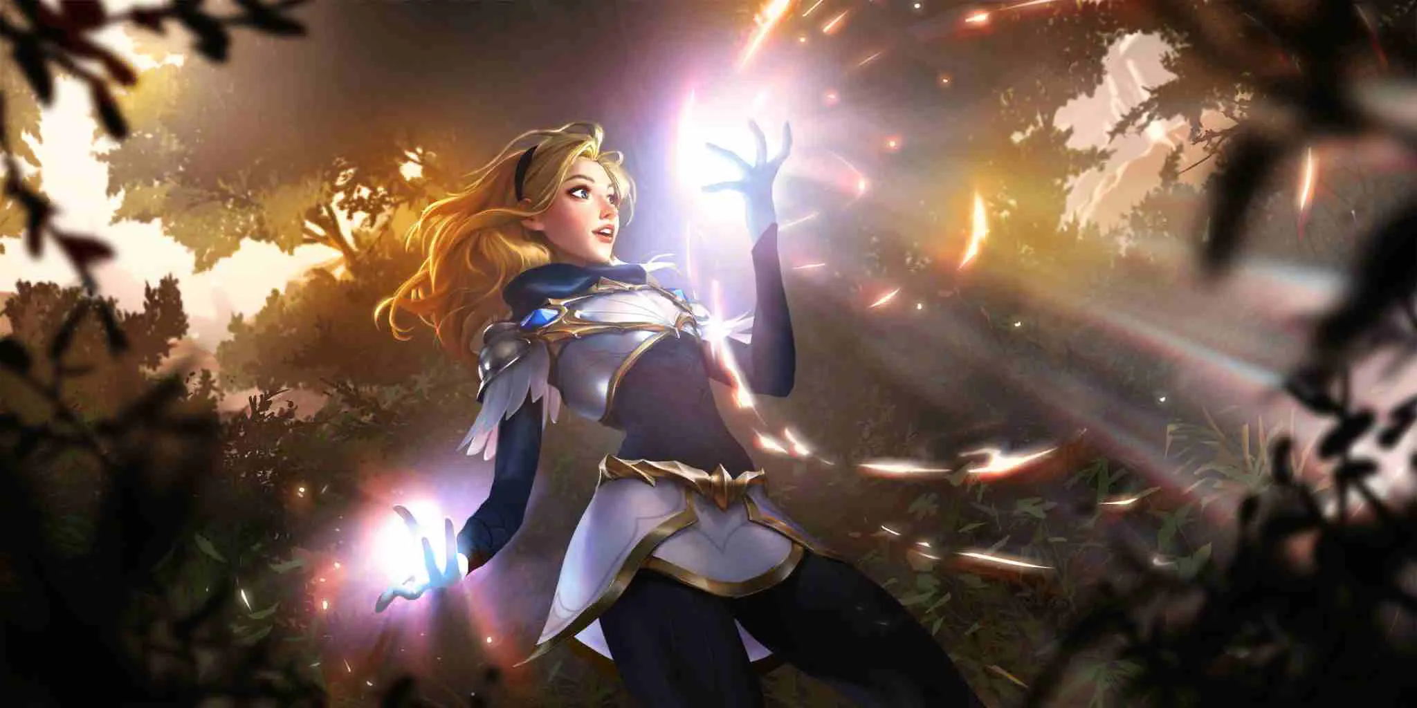 Ảnh 2 của Tải game Legends of Runeterra Mod APK 03.10.008 (Vô Hạn Tiền) Người chơi đang triệu hồi các thẻ bài tướng vào trận đấu Legends of Runeterra