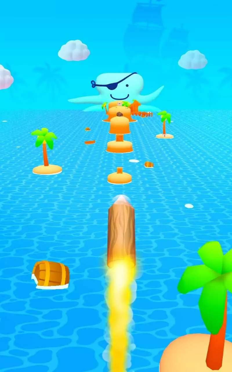 Ảnh 2 của Log Thrower 3D Mod APK 1.2.5 (Menu, Mở Khóa, Vô Hạn Tiền) Giao diện chọn vũ khí và nâng cấp đại bác trong Log Thrower 3D Mod