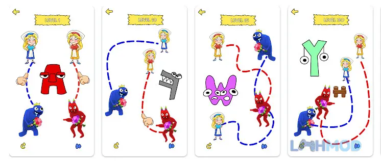 Ảnh 2 của Tải Love Rush-Draw to Love Apk v0.3.9 cho Android iOs Cách chơi Love Rush-Draw to Love mod apk