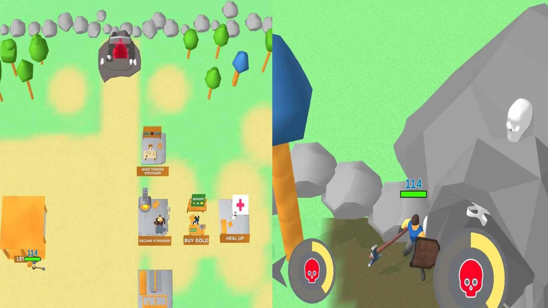 Ảnh 5 của Tải game Lumbercraft Mod APK 2.3.1 (Vô Hạn Tiền) Nhân vật trong Lumbercraft đang khám phá một khu vực mới