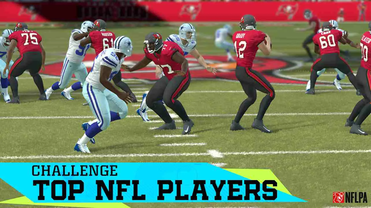 Ảnh 2 của Tải game Madden NFL 22 Mobile Football Mod APK 8.0.1 (Mở Khoá) Cầu thủ bóng bầu dục trong trận đấu Madden NFL 22 Mobile Football Mod