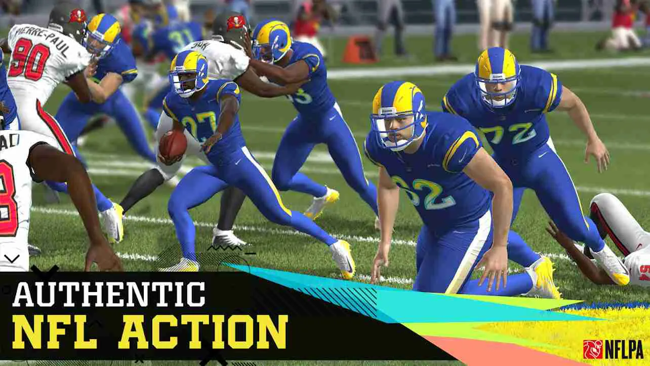 Ảnh 3 của Tải game Madden NFL 22 Mobile Football Mod APK 8.0.1 (Mở Khoá) Giao diện lựa chọn đội hình và cầu thủ trong Madden NFL 22 Mobile Football Mod