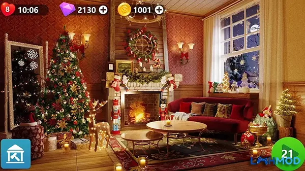 Ảnh 3 của Tải Makeover Master: Zen Match MOD APK 1.0.44 (Vô hạn tiền) Android iOS Giao diện thiết kế nội thất trong Makeover Master, với các lựa chọn đồ đạc