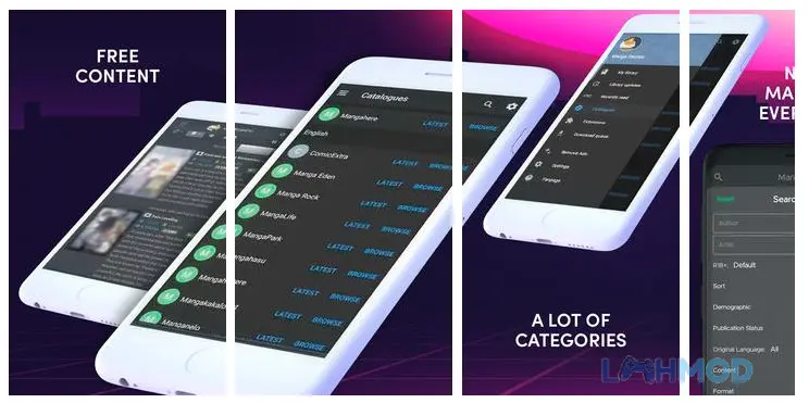 Ảnh 2 của Tải ứng dụng Mangadex Apk 1.0 cho Android iOs Giao diện MangaDex hiển thị danh sách các bộ truyện tranh