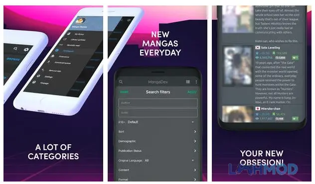 Ảnh 4 của Tải ứng dụng Mangadex Apk 1.0 cho Android iOs Giao diện đọc truyện tranh trên MangaDex, hiển thị trang truyện
