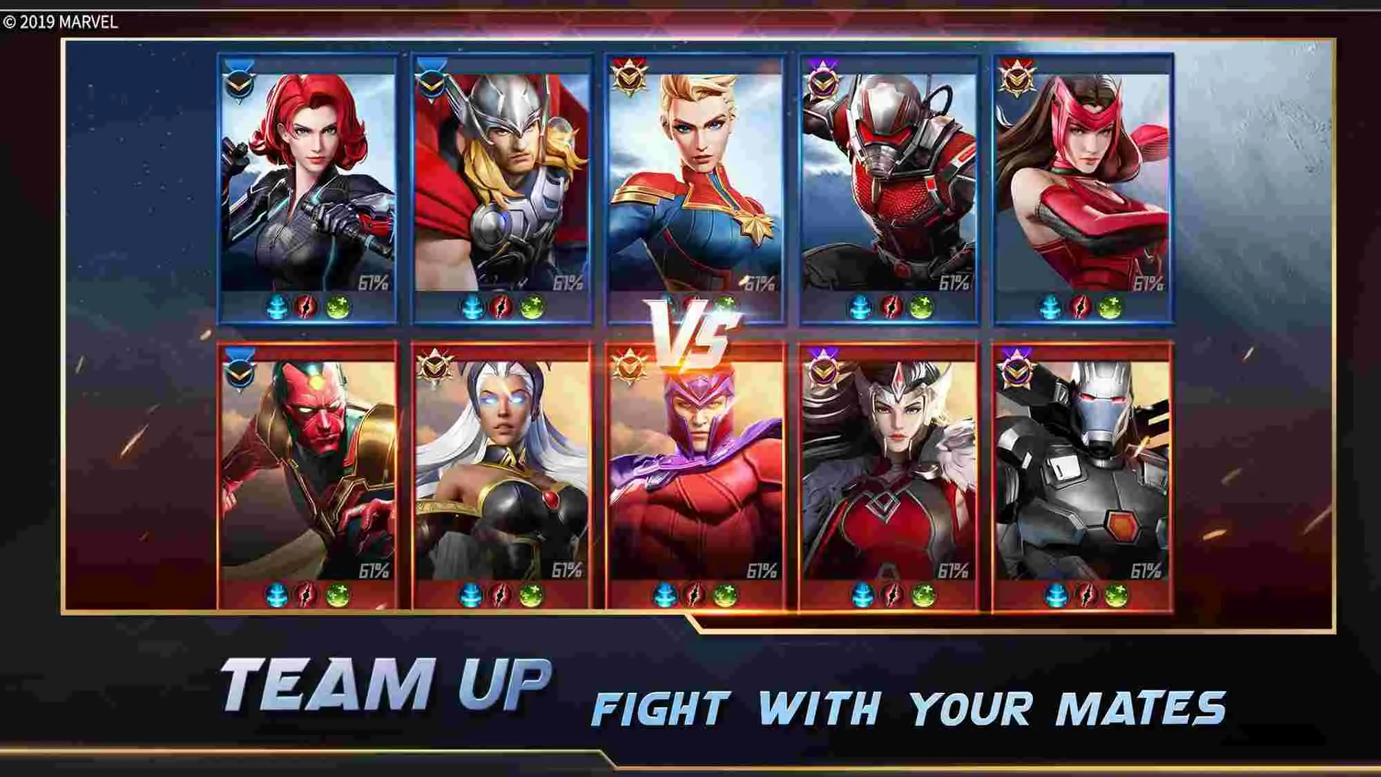 Ảnh 2 của Tải Marvel Super War Mod APK v8.3.5 (Vô Hạn Tiền, Gems) Alt text mô tả cảnh chiến đấu mãn nhãn trong Marvel Super War Mod