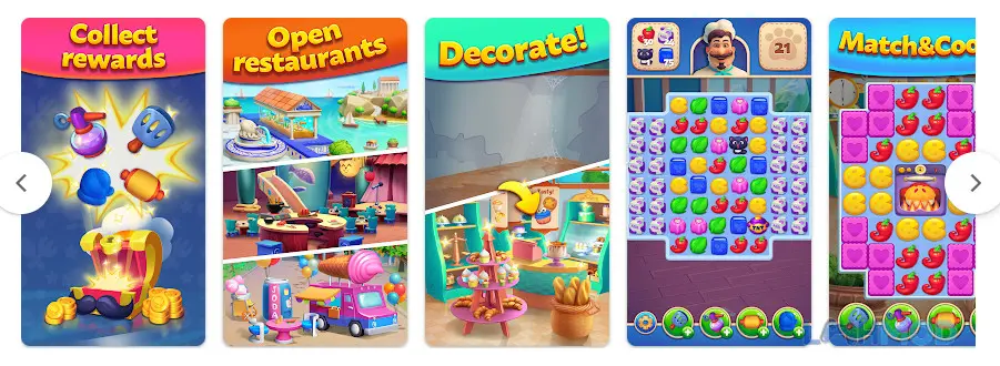 Ảnh 3 của Tải Match Cafe Apk 1.1.52 cho Android iOs Thử thách ghép hình puzzle trong Match Cafe