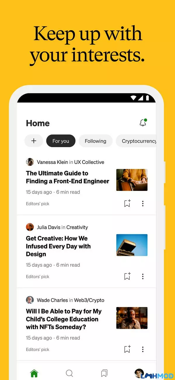 Ảnh 2 của Tải Medium Mod Apk {{Version}} (Mở khóa cao cấp) cho Android, IOS Giao diện hiển thị bài viết trên ứng dụng Medium