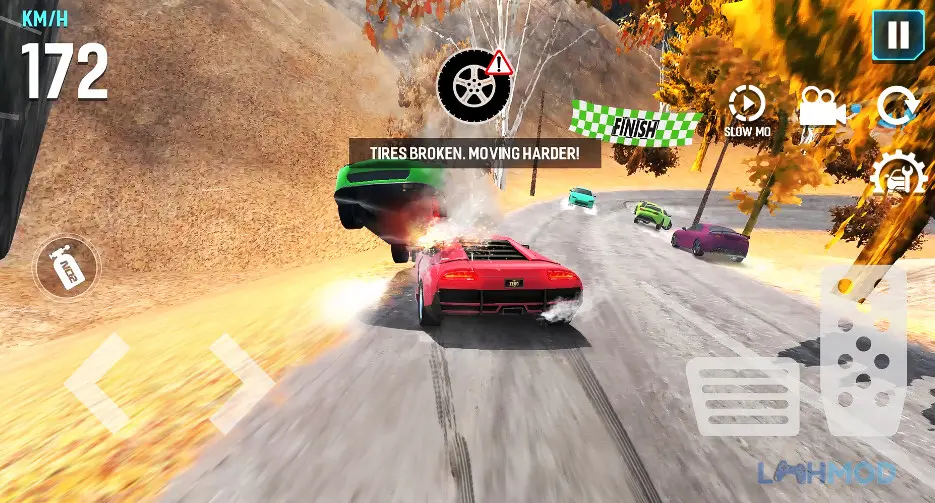 Ảnh 4 của Tải Mega Car Crash Simulator Mod Apk 1.6 (Mua sắm miễn phí) Android iOs Cảnh tượng xe đua hiện đại chuẩn bị va chạm trên đường đua 3D