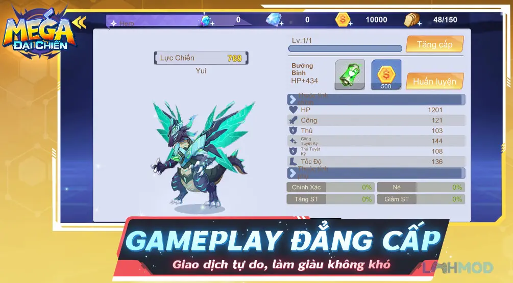 Ảnh 2 của Tải Mega Đại Chiến Mod Apk 1.00 (Vô hạn tiền) cho Android iOs Cảnh chiến đấu sôi động giữa các Pokemon trong Mega Đại Chiến Mod