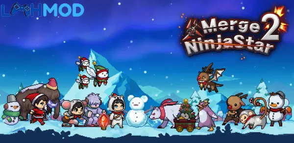 Ảnh 4 của Tải Merge Ninja Star 2 APK 1.0.361 cho Android iOS Ninja đang tấn công trong bối cảnh rừng núi xanh tươi của Merge Ninja Star 2