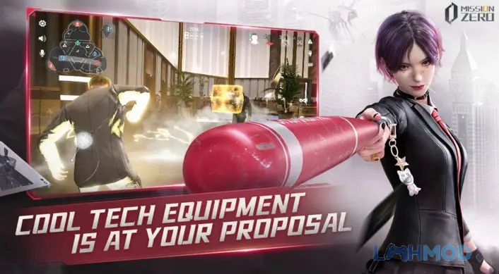 Ảnh 2 của Tải Mission Zero Apk 2.2.2 cho Android iOs Hai đặc vụ đối đầu trong một khu vực nhà máy bỏ hoang với ánh sáng xanh